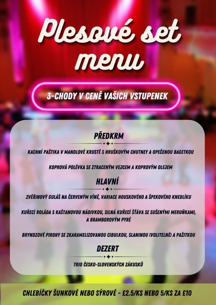 Plesove menu